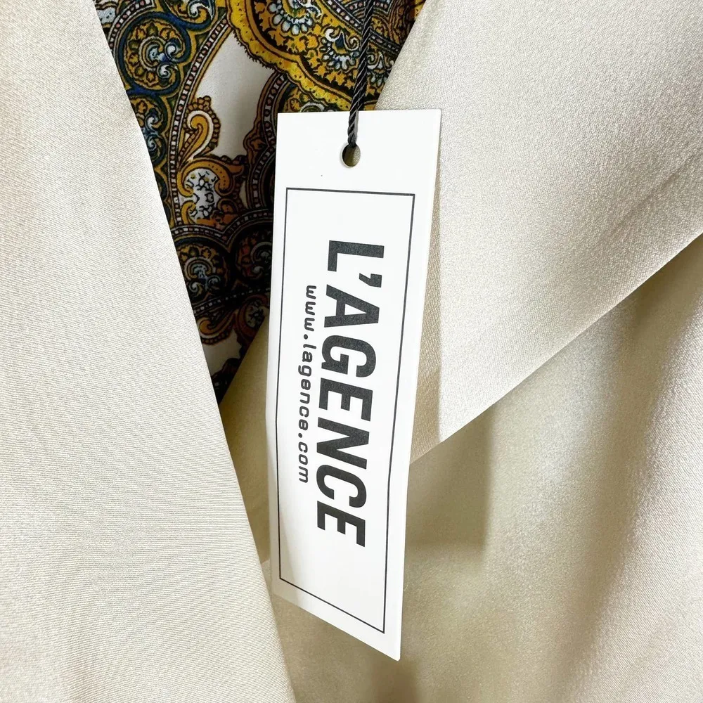 L'Agence Taryn Double Breasted Blazer Champagne Size 2 - Image 6