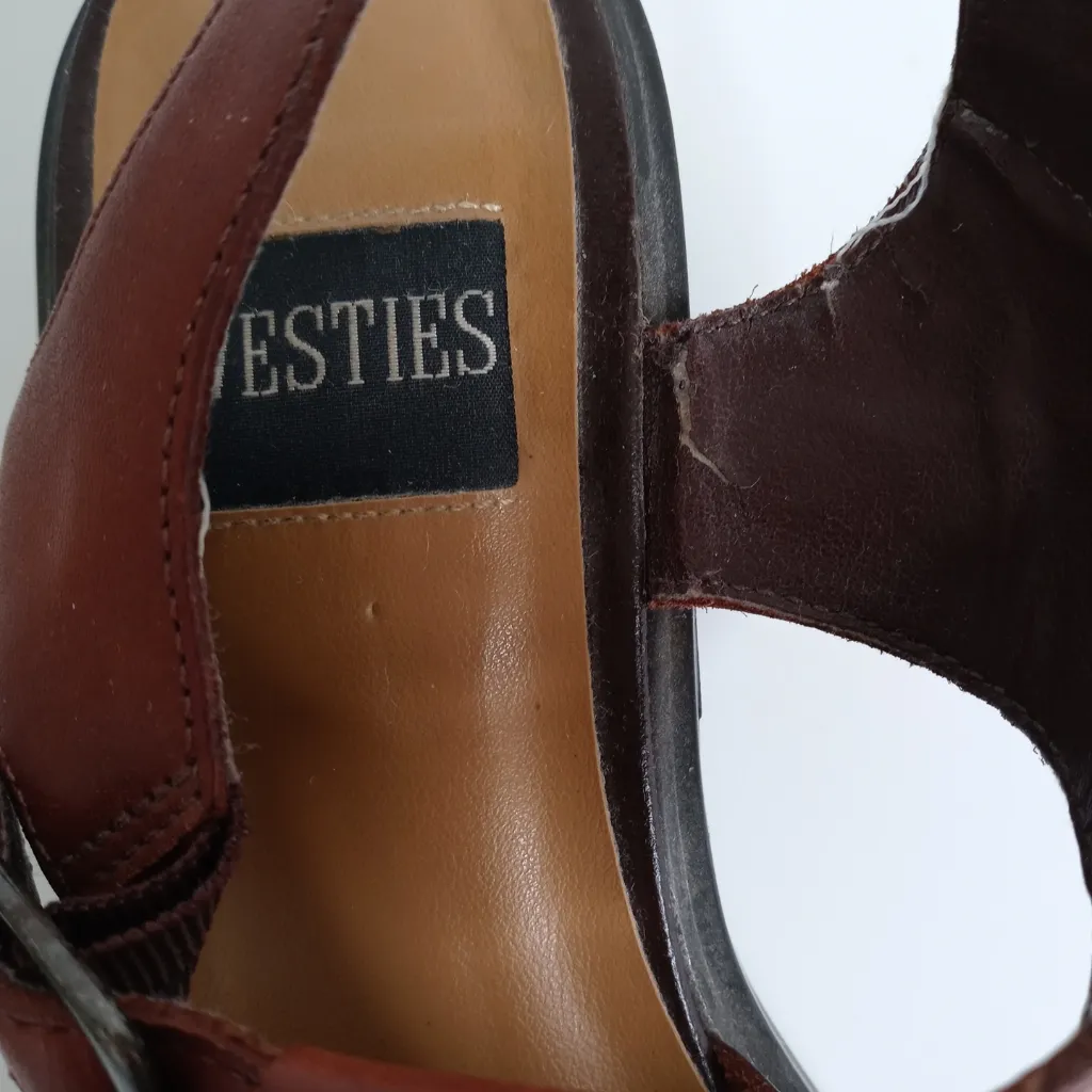 Westies Leather Straps Shoes Size 7M Brown - Image 5