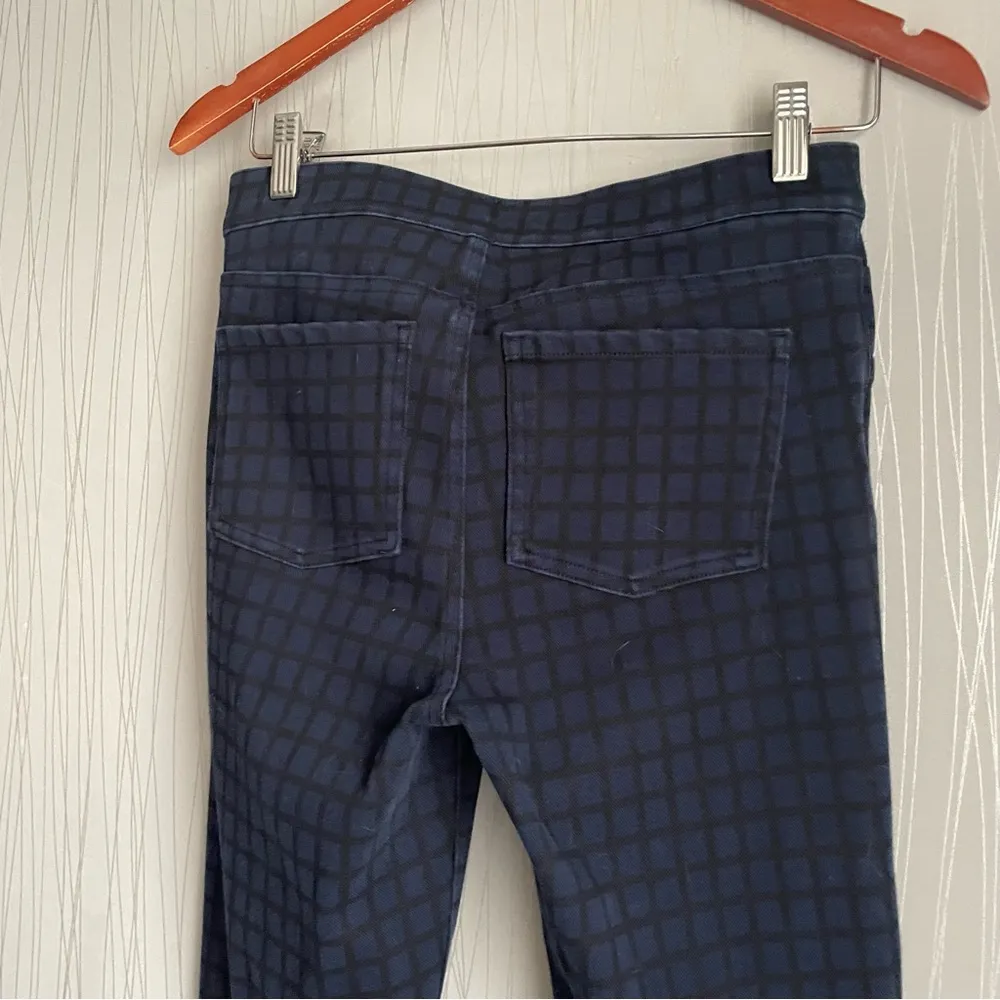 Spanx  Lapis Night Check Jean-ish Leggings Size Medium - Image 9