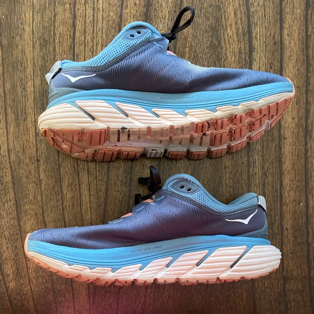 Hoka One One W Gaviota 3 Wide Women’s 9D – Pink/Blue - Image 7