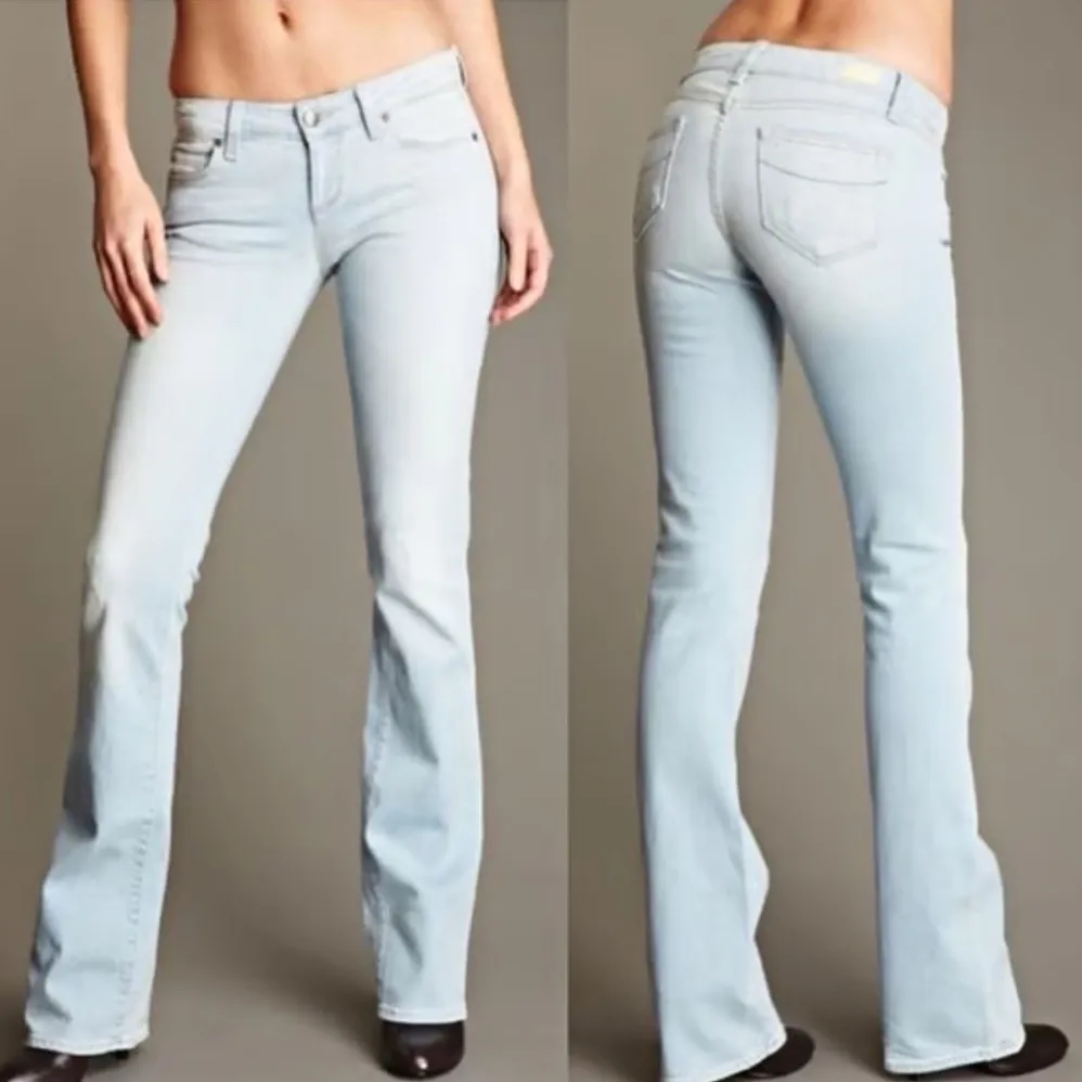 Paige Benedict Canyon Santa Cruz Light Wash Classic Rise Bootcut Jeans Size 24 - Image 5