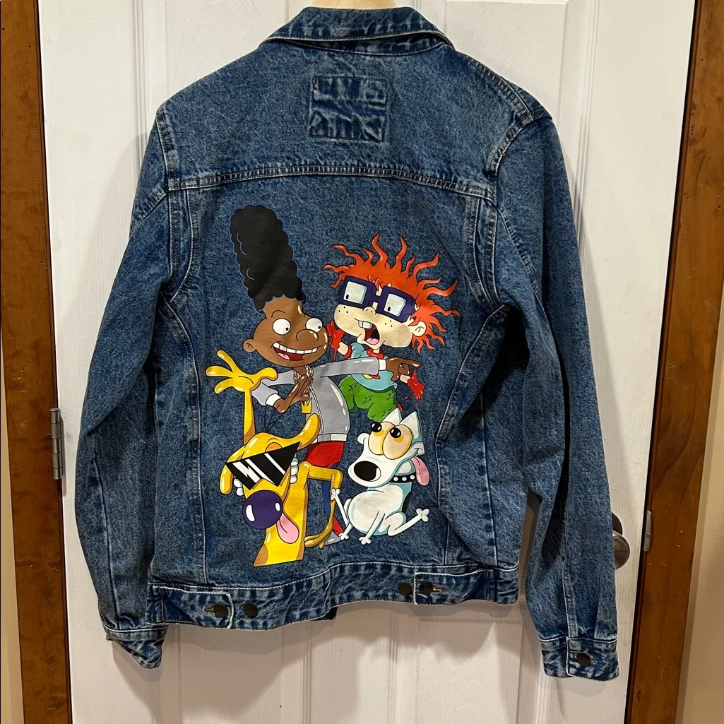 Members Only  Rugrats Jean Jacket (Size Small): - Image 4