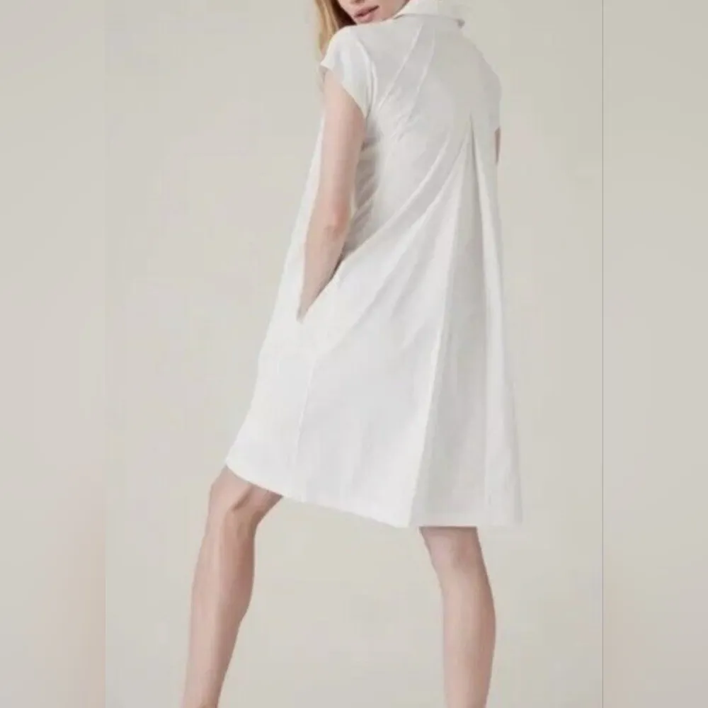 Athleta Performance Poplin Dress Small Petite Light #601542 - Image 3