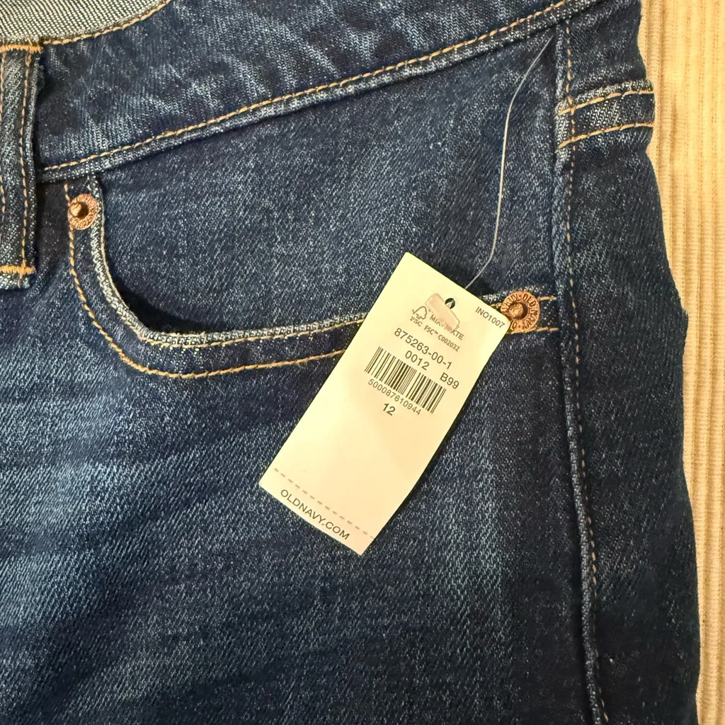 Old Navy Women's Blue Jean Shorts 12 - Image 8
