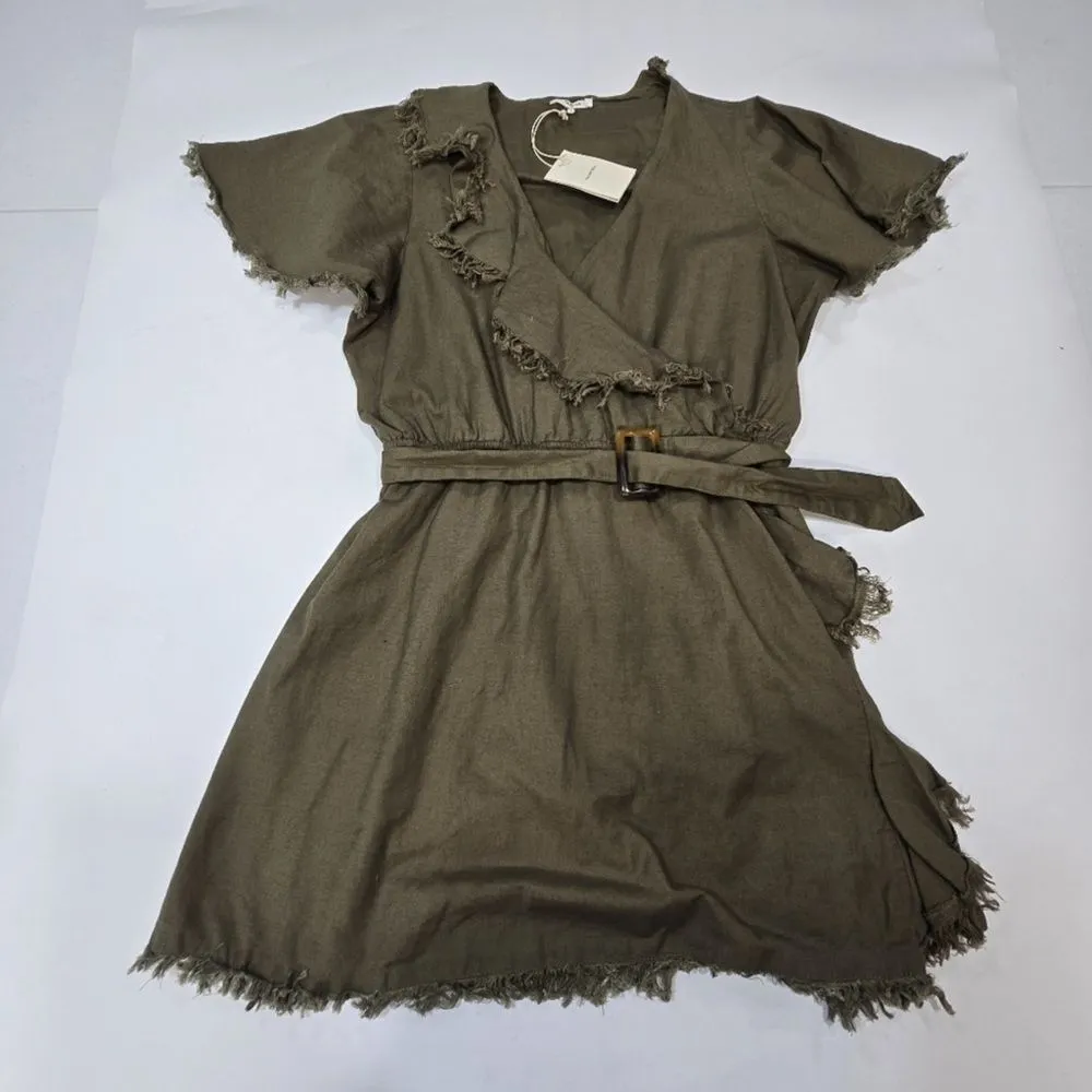 NWT Tularosa | Revolve | Olive Green Elias Dress Size Large - Image 3