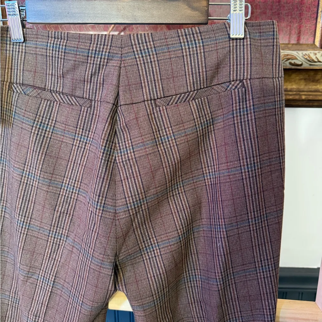 NWT W By Worth Brown Plaid Professional Trousers ~ Size 4 💚🍄 - Image 4