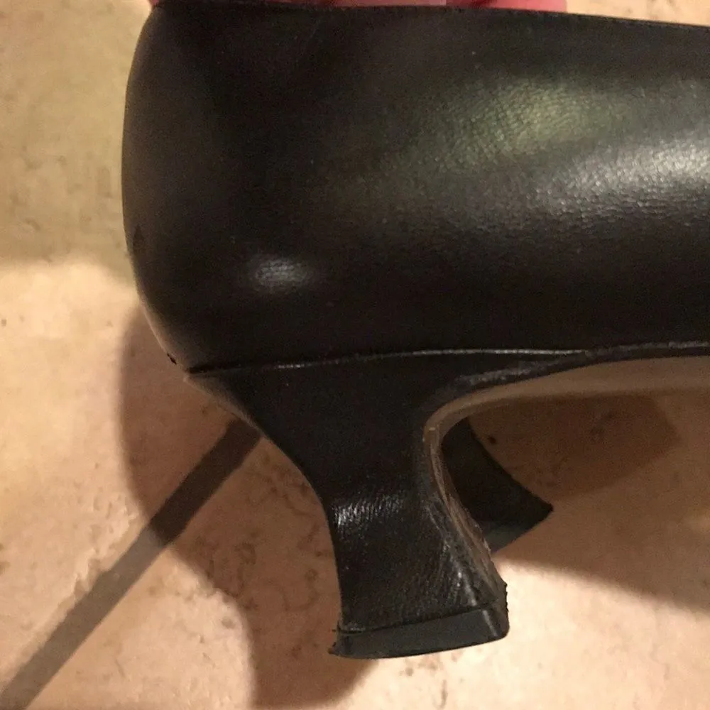 ✨Stuart Weitzman black bow low heeled pumps - Image 5