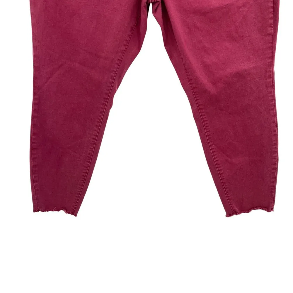 Warp and Weft JFK New York City Skinny Jeans‎ Sangria Red Size 16 x 26 - Image 7