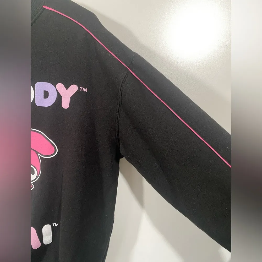 Sanrio Kuromi x My Melody Crewneck Sweatshirt Size L Cute - Image 4