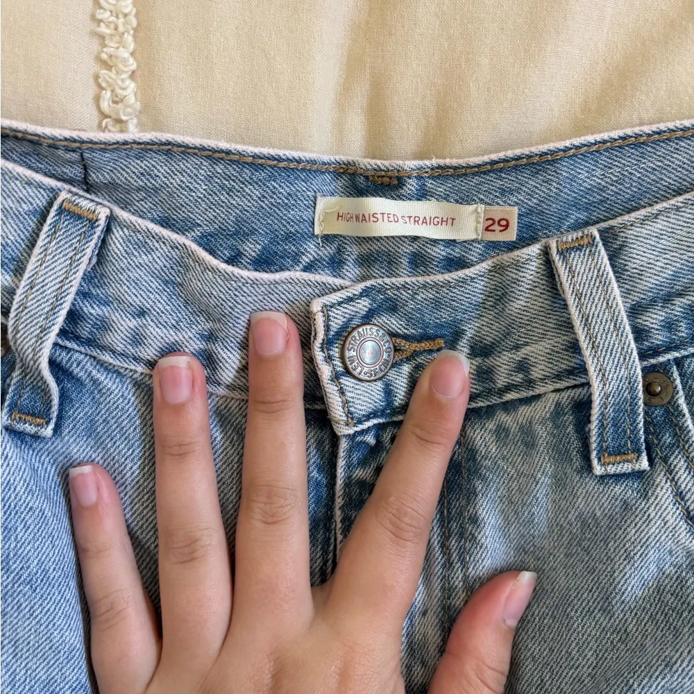 Levi's Blue Straight Leg Jeans Classic Style - Image 2