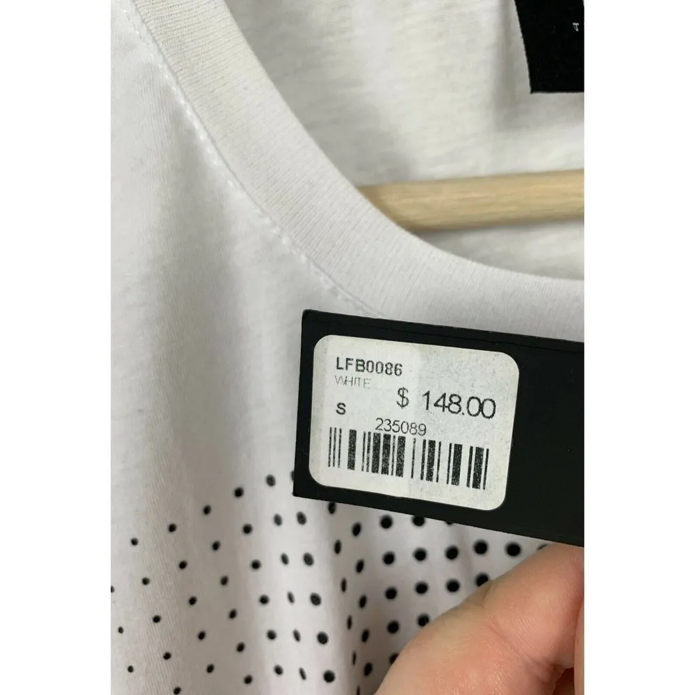 LF The Brand Size Small White Short Sleeve Tee Oversized - Image 3