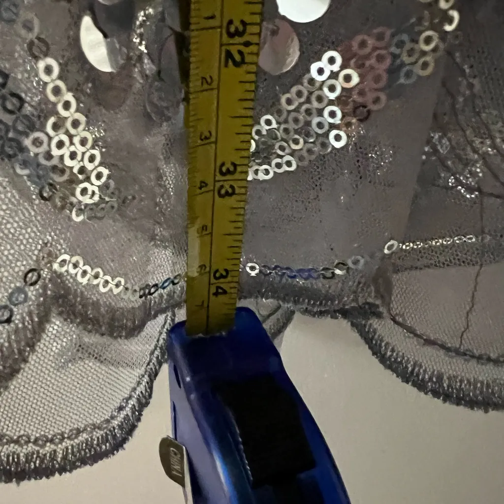 Silver Sequin Mesh Scarf | Glam & Glow - Image 6