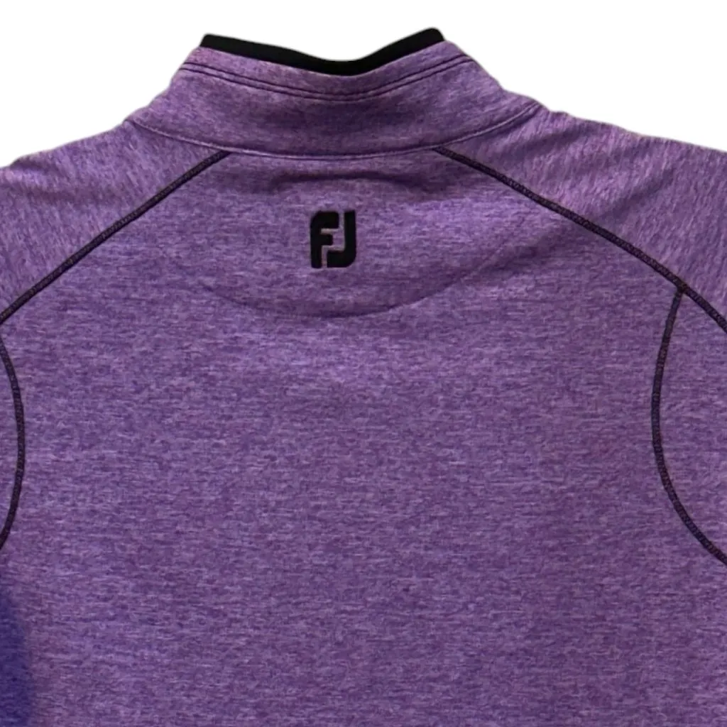 FootJoy (FJ)‎ Women's Golf Half Zip Mock Neck Purple Jacket Medium Athletic - Image 4