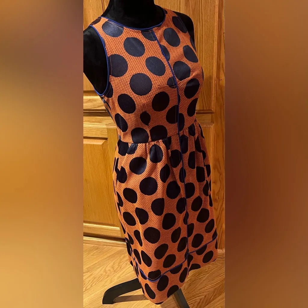 Maeve by Anthropologie Rokin Criss Cross Sleeveless Polka Dot Dress Size 2‎ - Image 9