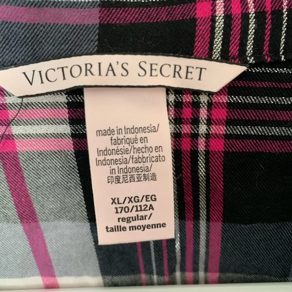 Victoria's Secret Plaid Button-Up Pajama Top - Image 3