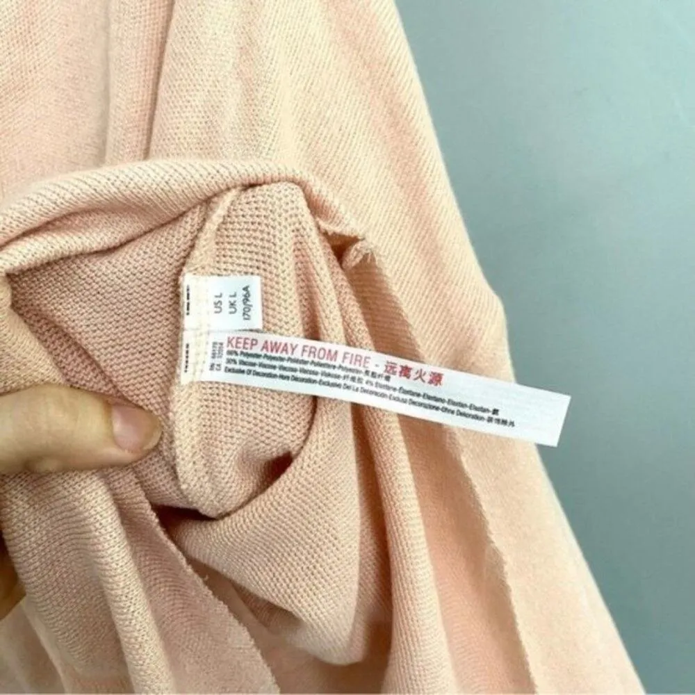 Urban Outfitters Out From Under Dusty Pink Emmy Henley Knit Oversized Top L - Image 2