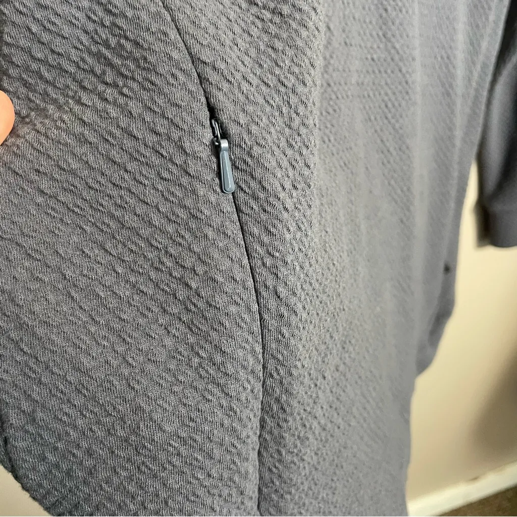 Swannies Golf Mock Neck Pullover Sweatshirt Lightweight Gray Size XL - Image 8