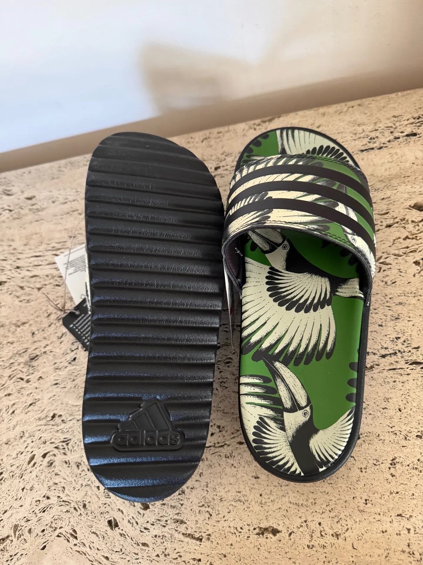 FARM Rio x adidas Wmns Adilette Platform Slide. Size 8. MSRP $109  - Image 13
