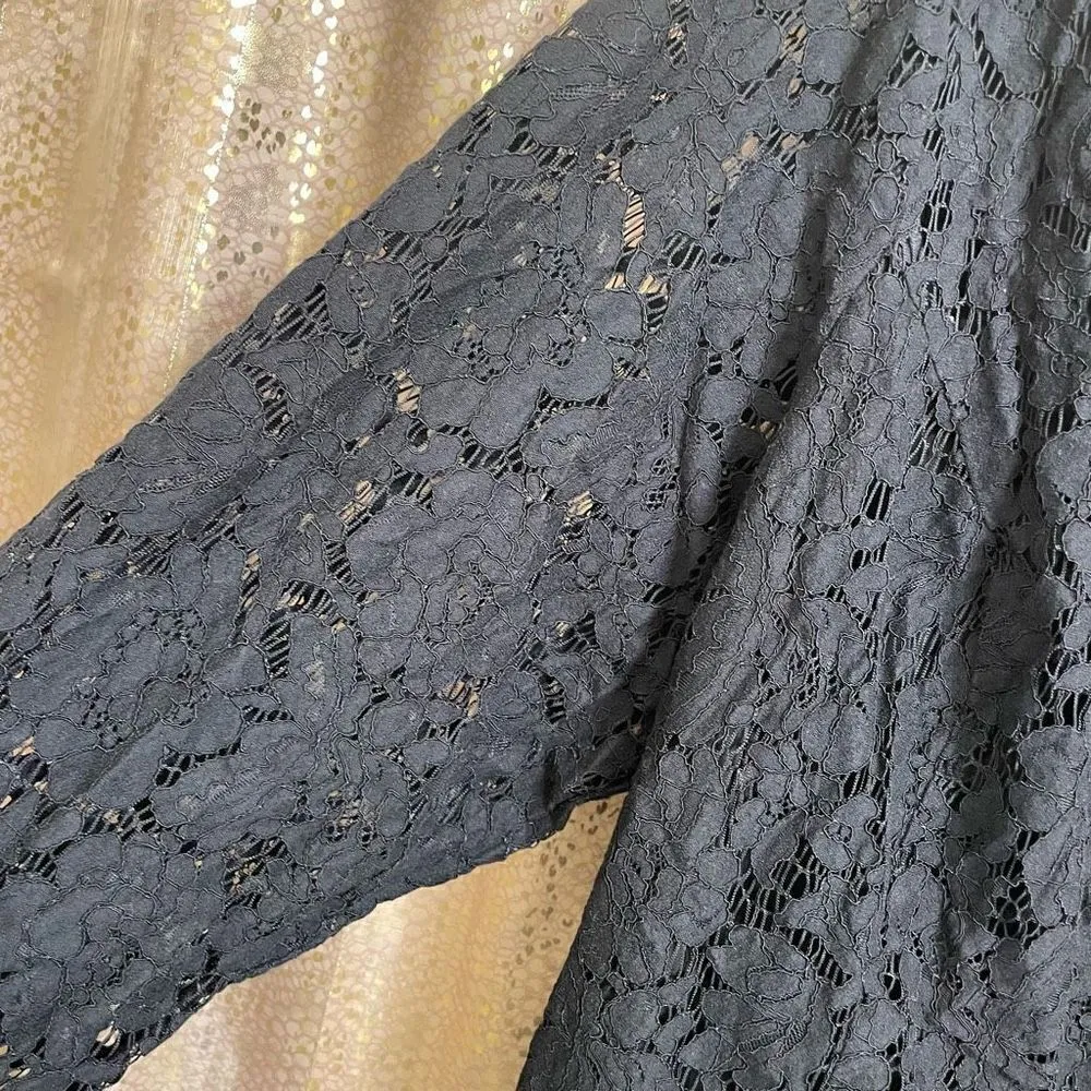 Torrid Black Long Sheer Sleeve Blazer Jacket Size 4X/26 - Image 3