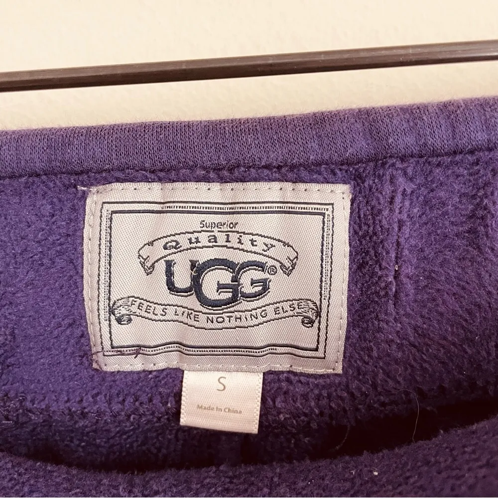 Ugg Straight Leg Terry Fleece Lined Purple Sweatpants size S - Image 14