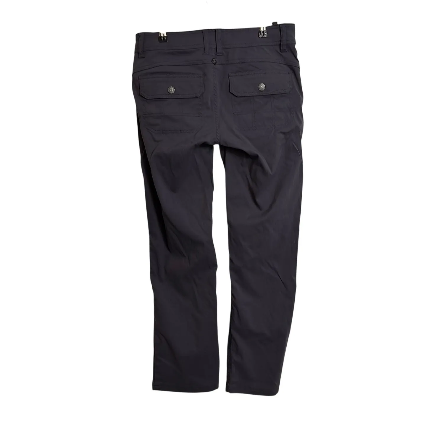 Prana Pants Womens 6 Short 6S Gray Halle Roll Up Hiking Travel Stretch Nylon - Image 2