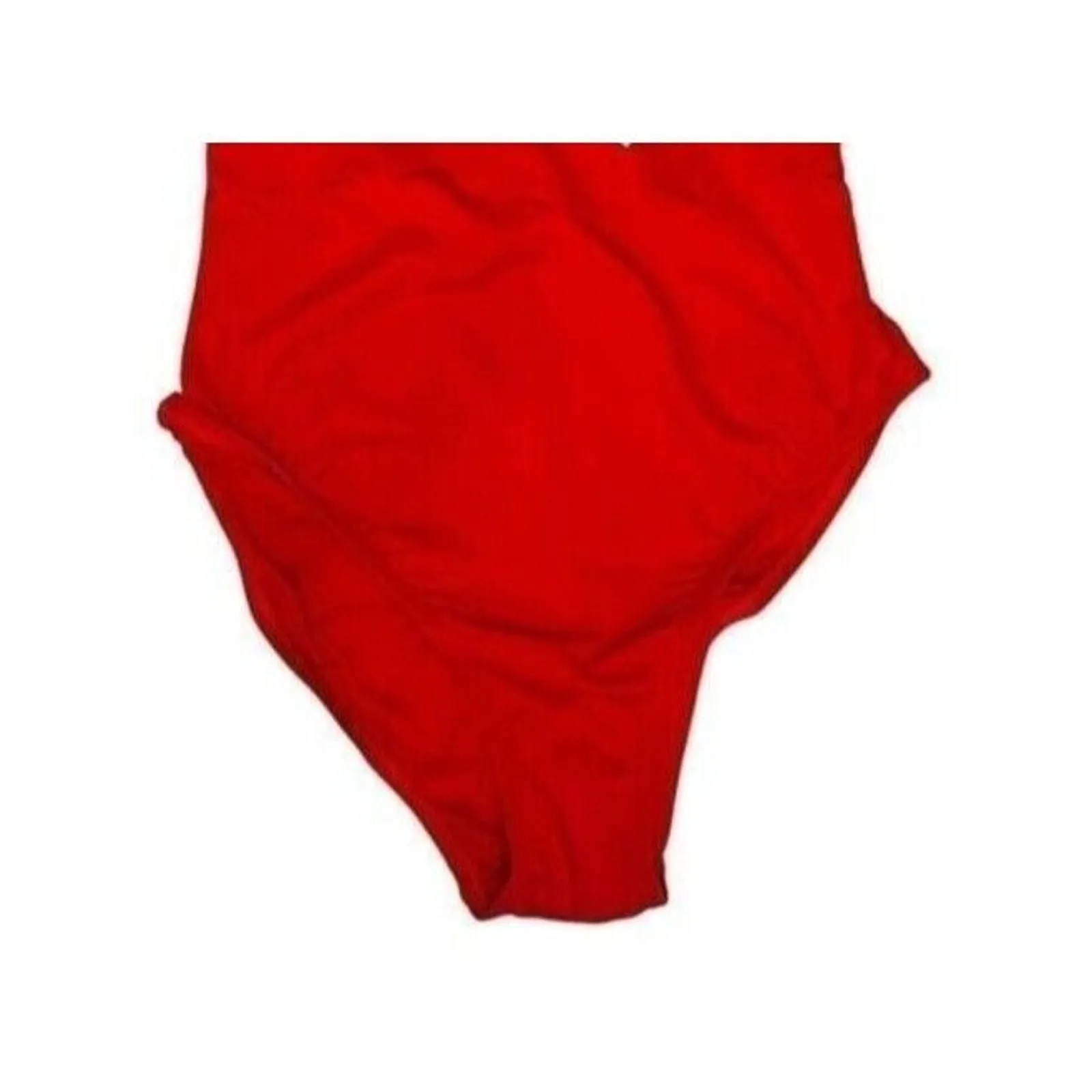 NWT Andie Swim Sardinia Plunge One Piece V Neck Tie Back Removable Cups XS Red - Image 11