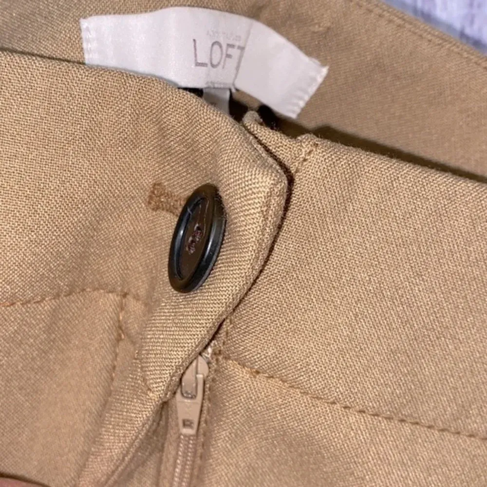 LOFT Julie tan trousers size 4 - Image 2