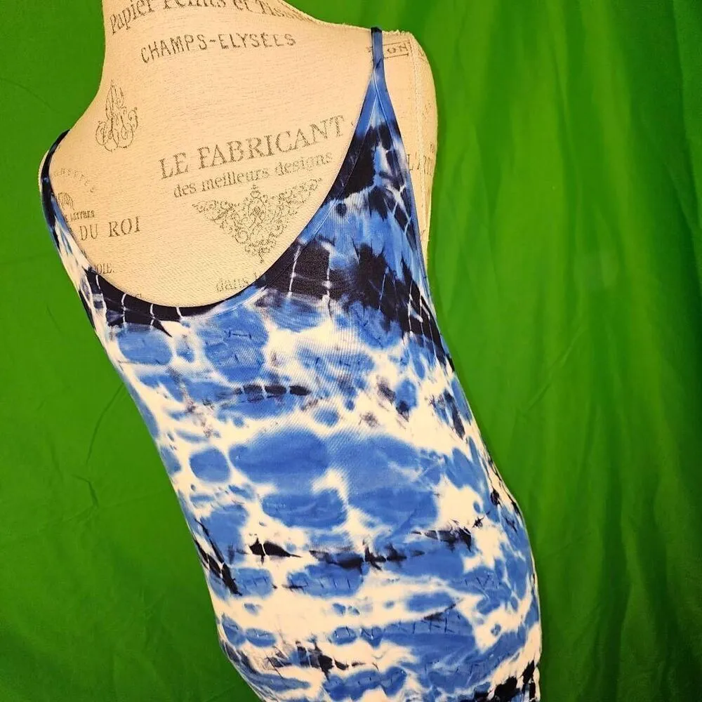 Young Fabulous & Broke Womens Navy‎ & Blue Shorebreak Kulani Dress Small - Image 3