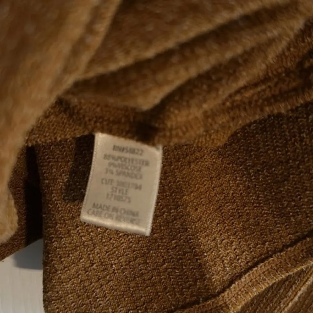 MAX STUDIO Long Sleeve Top Rustic Orange size Large - Image 6