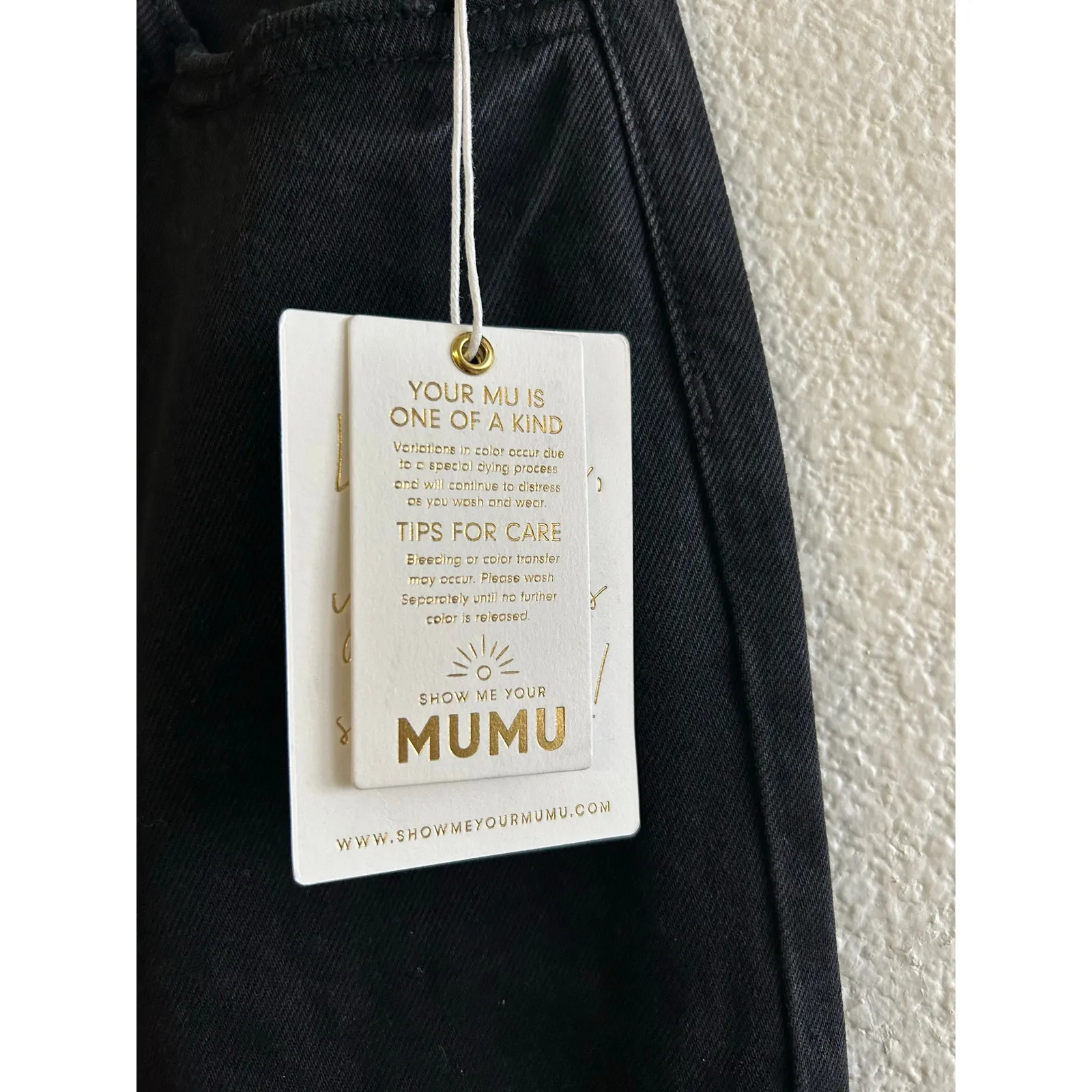 Show Me Your Mumu 90s Straight Jeans Black Denim 25 NWT - Image 7