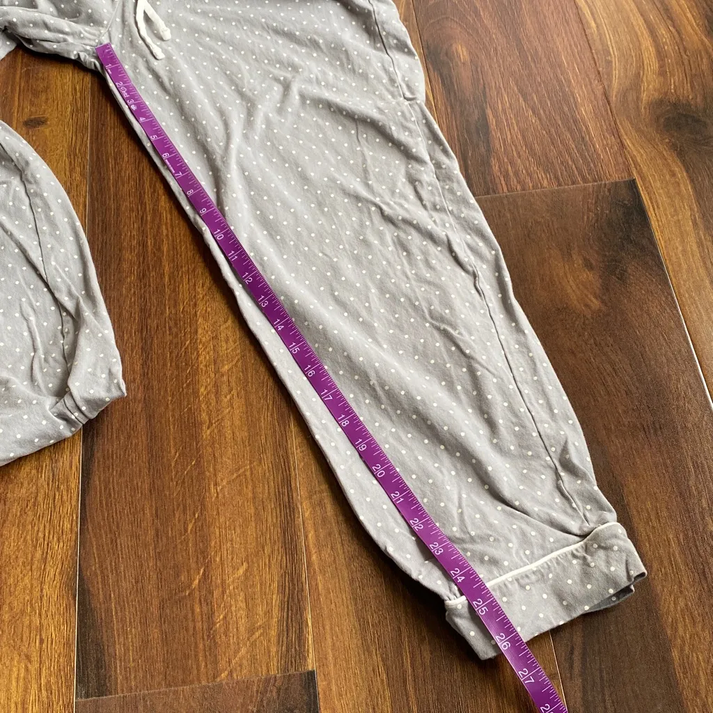 Poppy & Clay 100% Organic Cotton Pajama Set Long Sleeve Top and Pants Gray Size L - Image 10