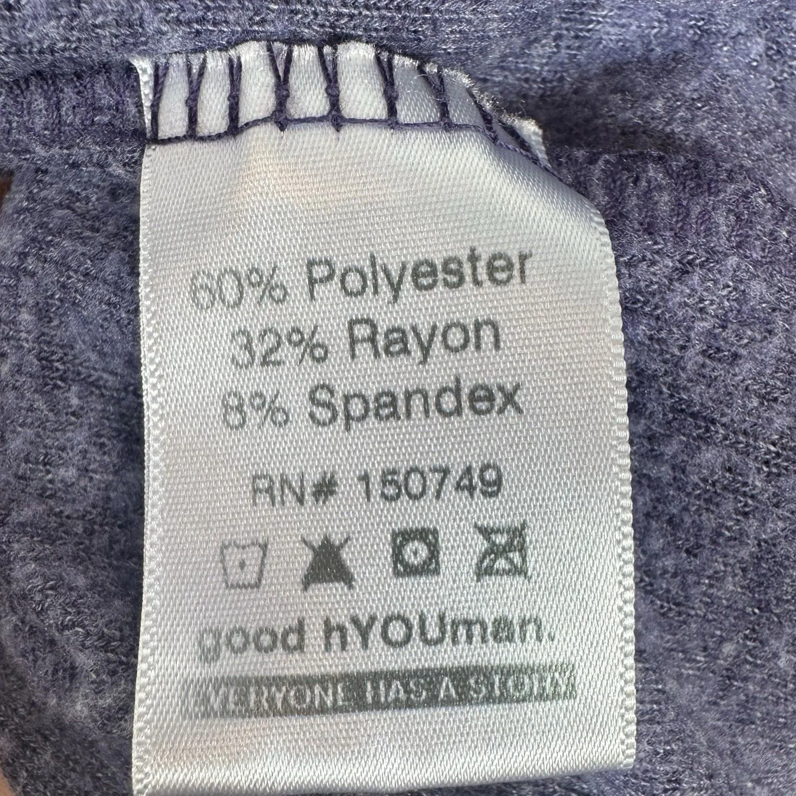 Good Hyouman BE KIND Tie Dye Sweatshirt Size M White Purple Casual Loungewear - Image 6