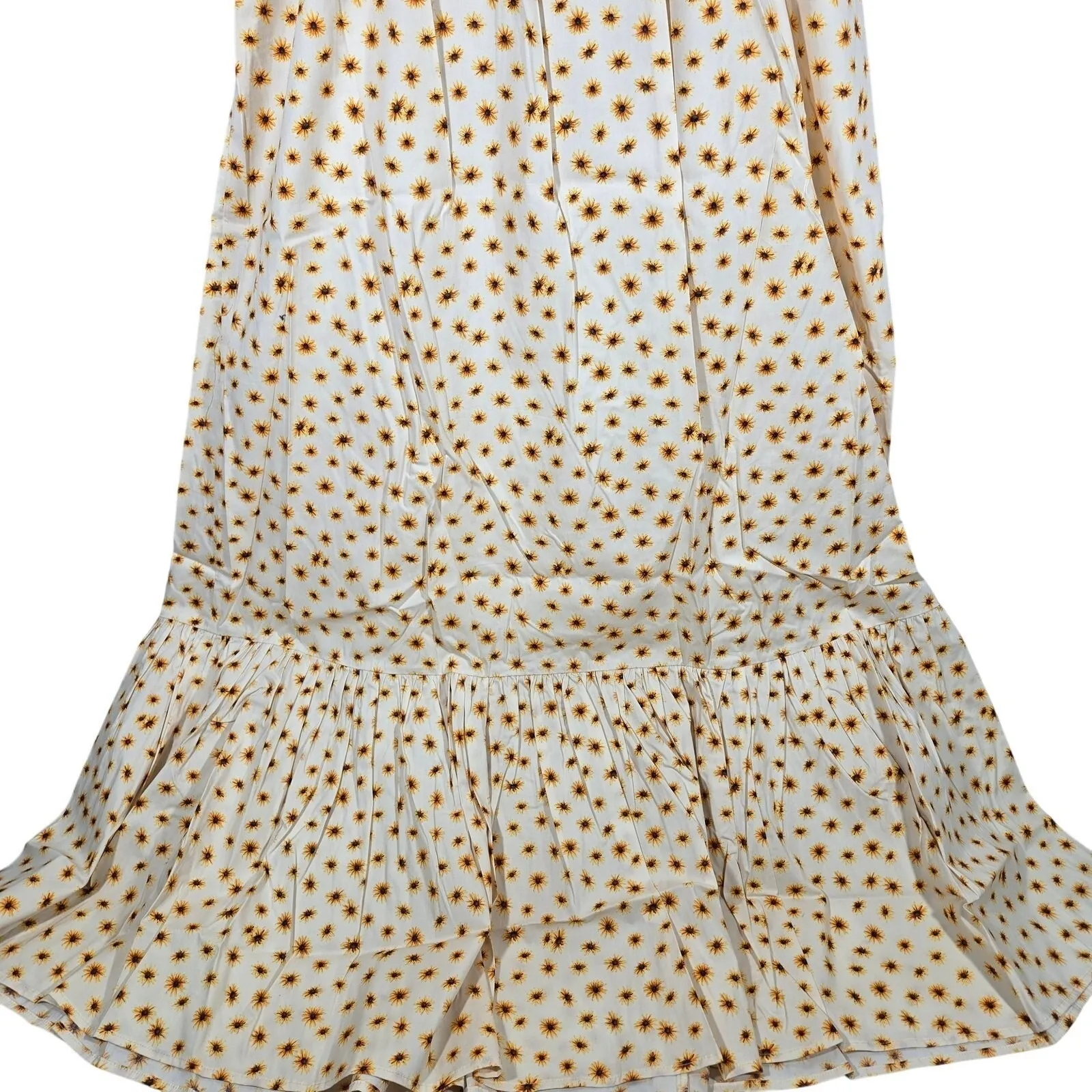 WeWoreWhat Smocked Midi Dress in Ivory‎ Ditsy Daises M NWT - Image 5
