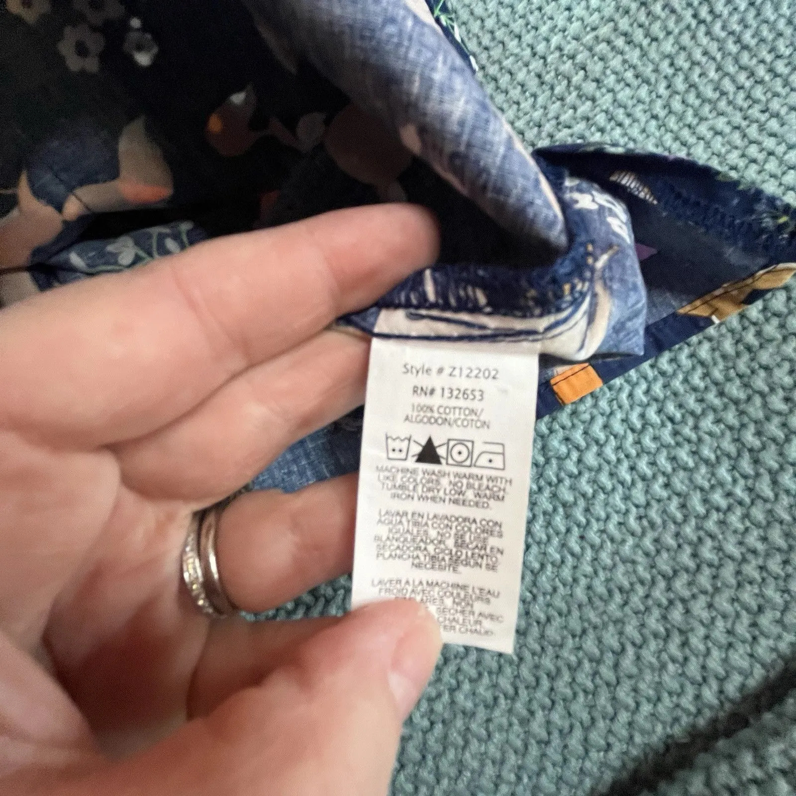 Zoe + Chloe Scrubs Uniform Medical Top Baby Deer Doe Blue Design Women’s XSmall Size XS - Image 8