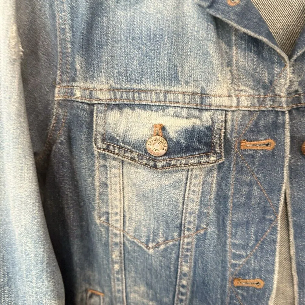 Madewell The Jean Jacket Women Size Small Blue Denim 100% Cotton 1655 - Image 5