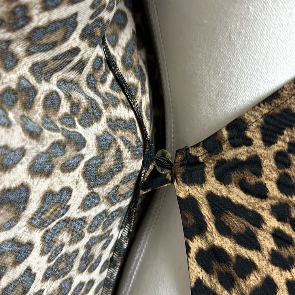 Michael Kors‎ Cheetah Print Wrap Dress Brown Size XS - Image 5