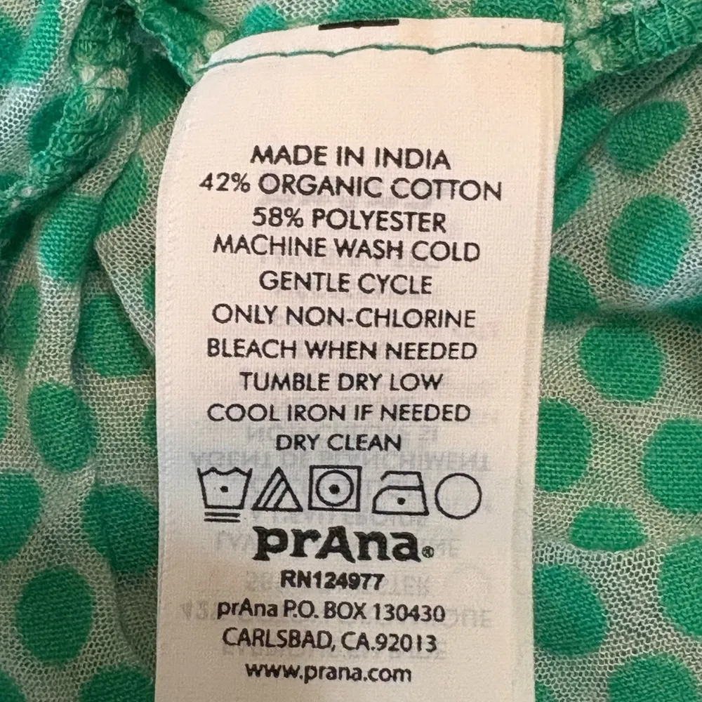 Prana Polka Dot Swim Coverup with light hood size M - Image 9