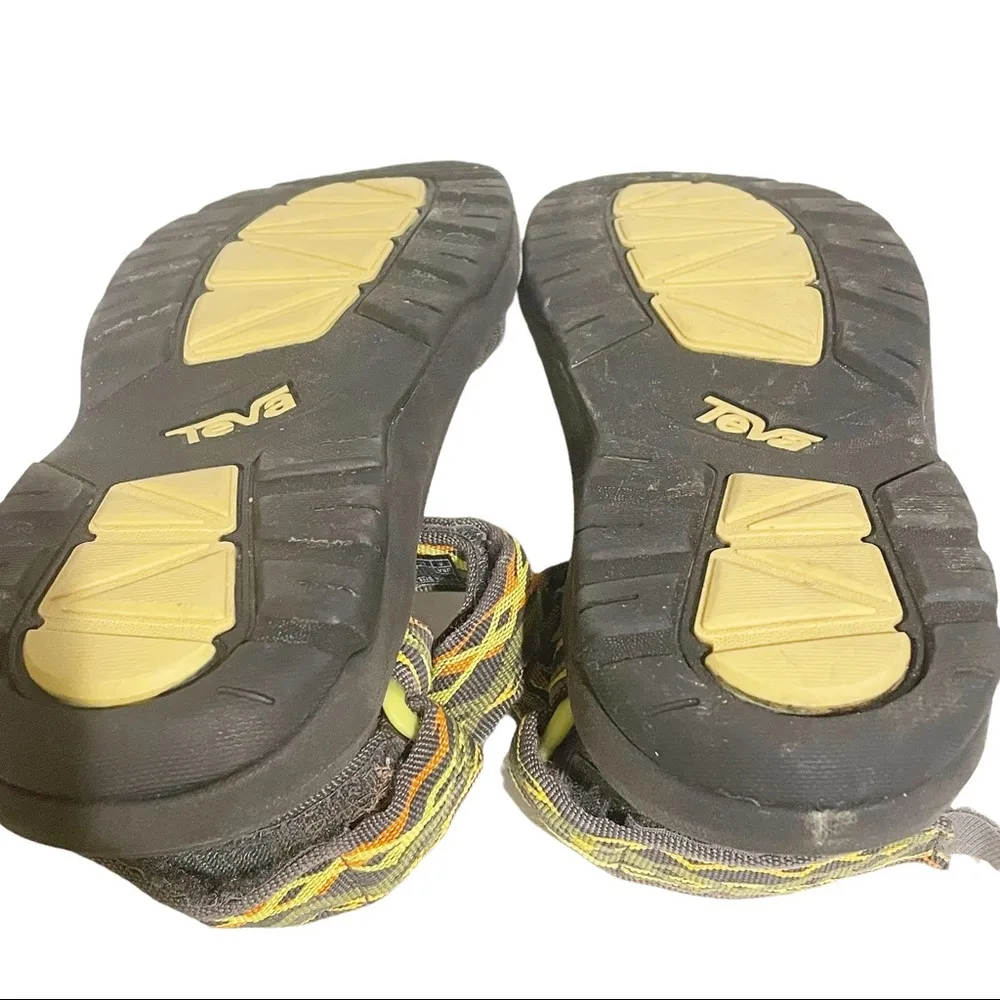 Teva Size 5 Hurricane XLT 2 Yellow Knit Straps Delmar Dark Shadow Womens - Image 8