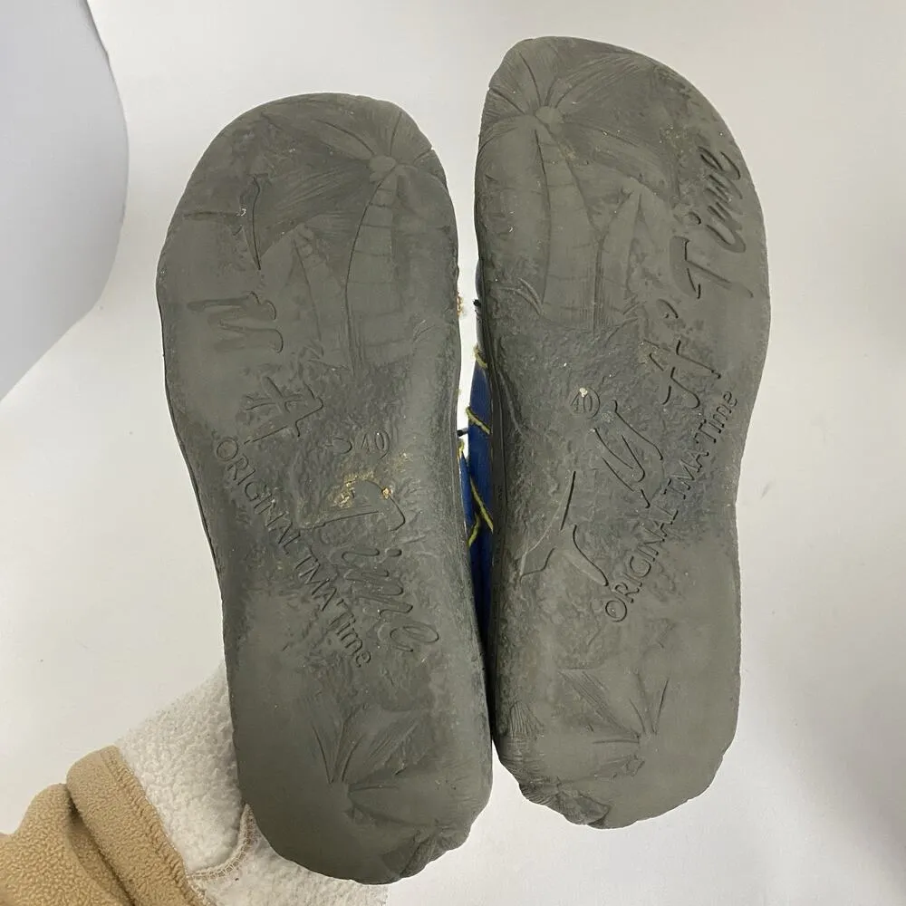 TMS EYES 2024 Autumn Blue Hand stitched leather upper slip resistant Sz 8.5 - Image 8