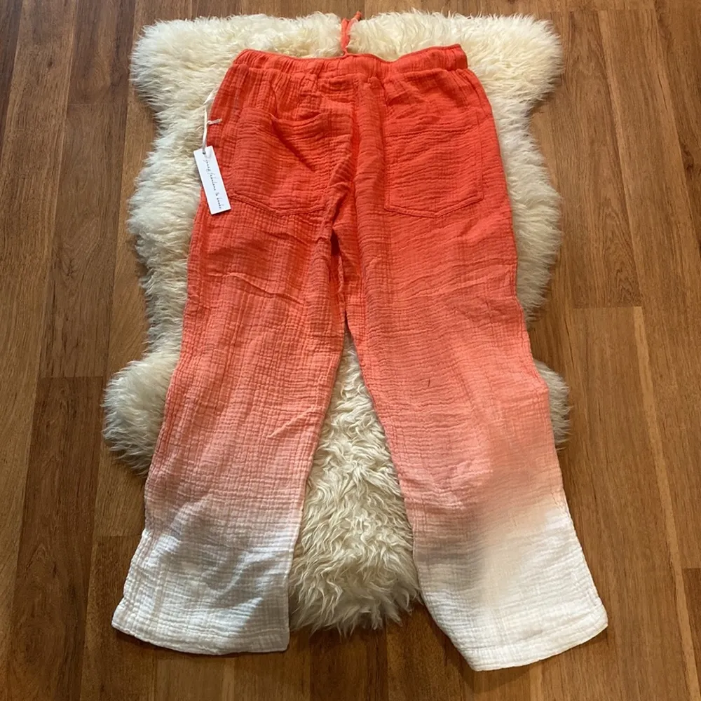 Young Fabulous & Broke Muslin Cotton Tie Dye Joggers NWT Sz XS Cropped Wide Leg - Image 6