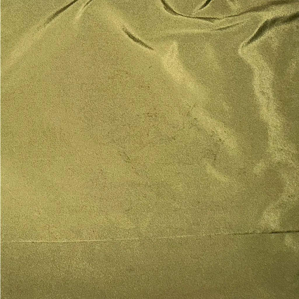 Abercrombie and Fitch • Olive Green Satin Tie Neck Blouse • Size Medium - Image 6