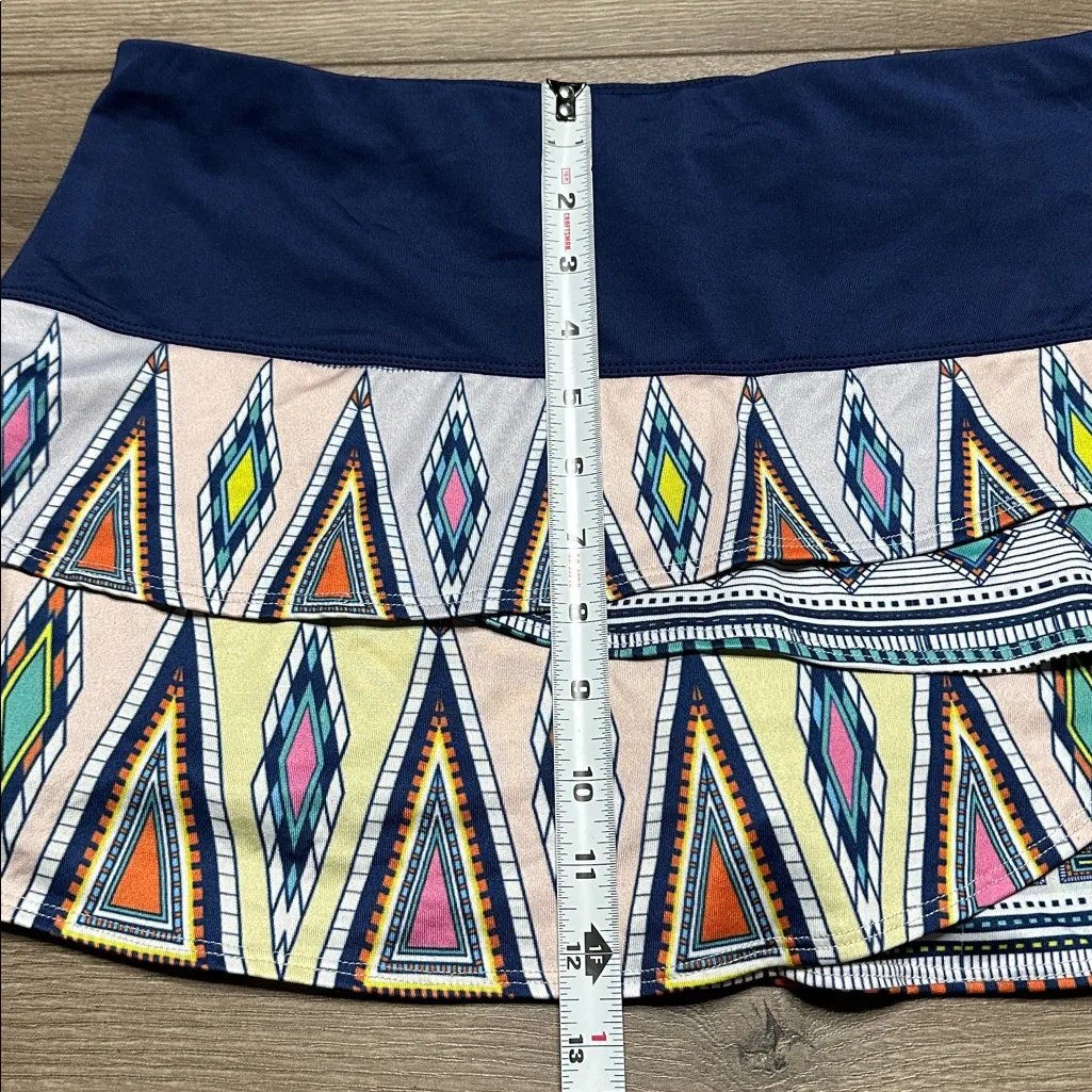 Two Lucky In Love Layered Tennis Skirt Skort Blue Purple Size Large - Image 13