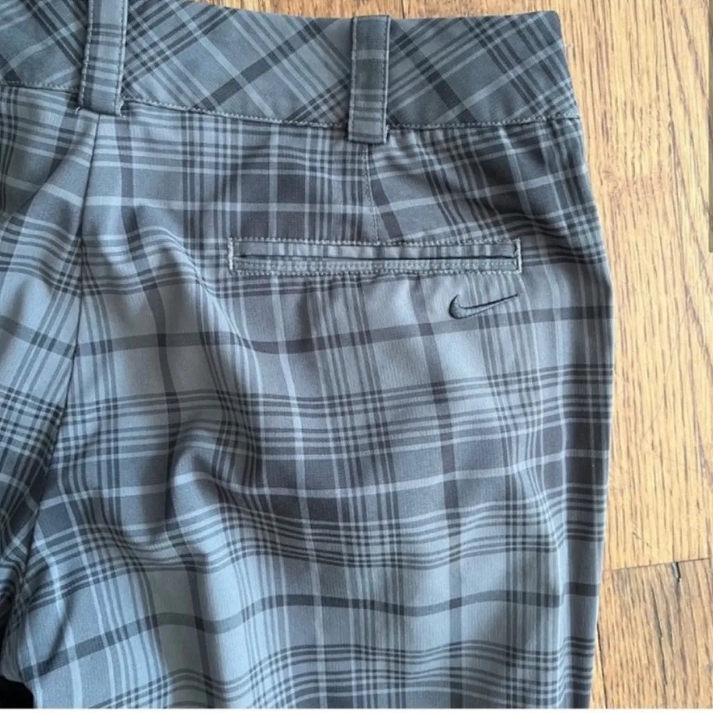 Nike Golf Pants Classic Grey Plaid Size 10 - Image 2