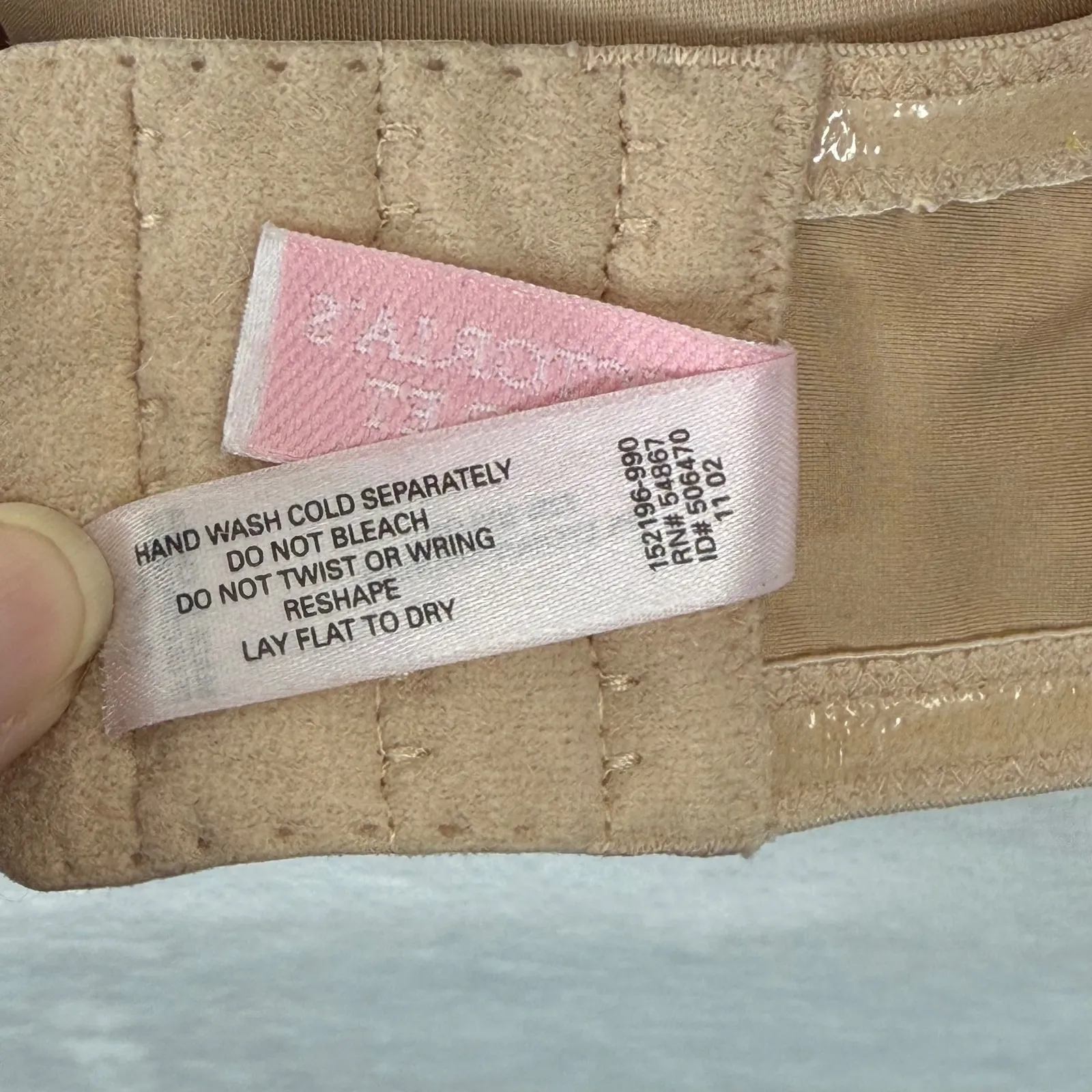 Victoria's‎ Secret 36C Strapless Push Up Bra Beige Underwire No straps - Image 4