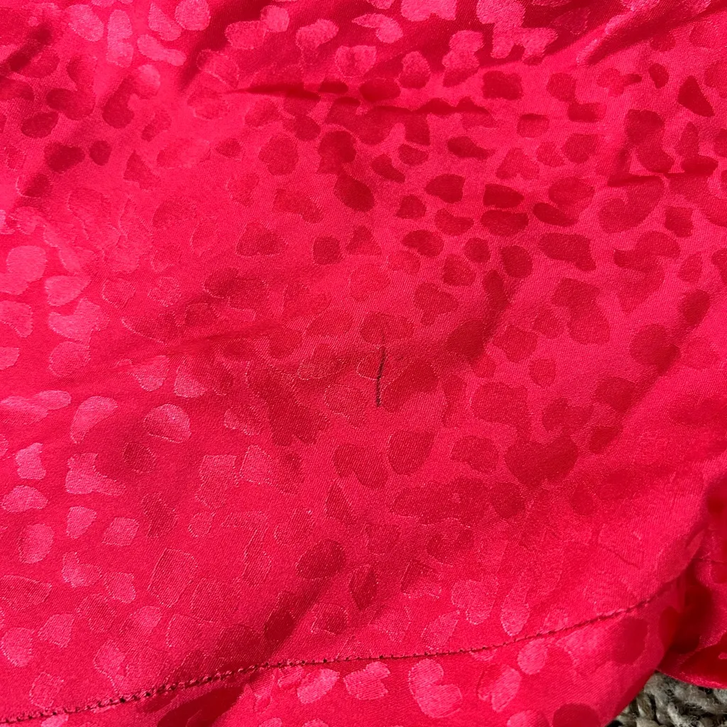 Just Cavalli  Vibrant Red Silk Pants - Image 3