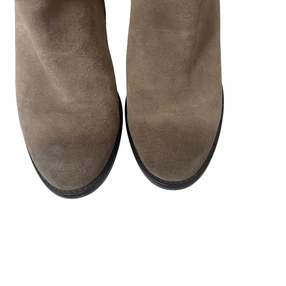 Steve Madden Women's Size 8M‎ Milaan Suede Brown Heeled Booties Boots - Image 4