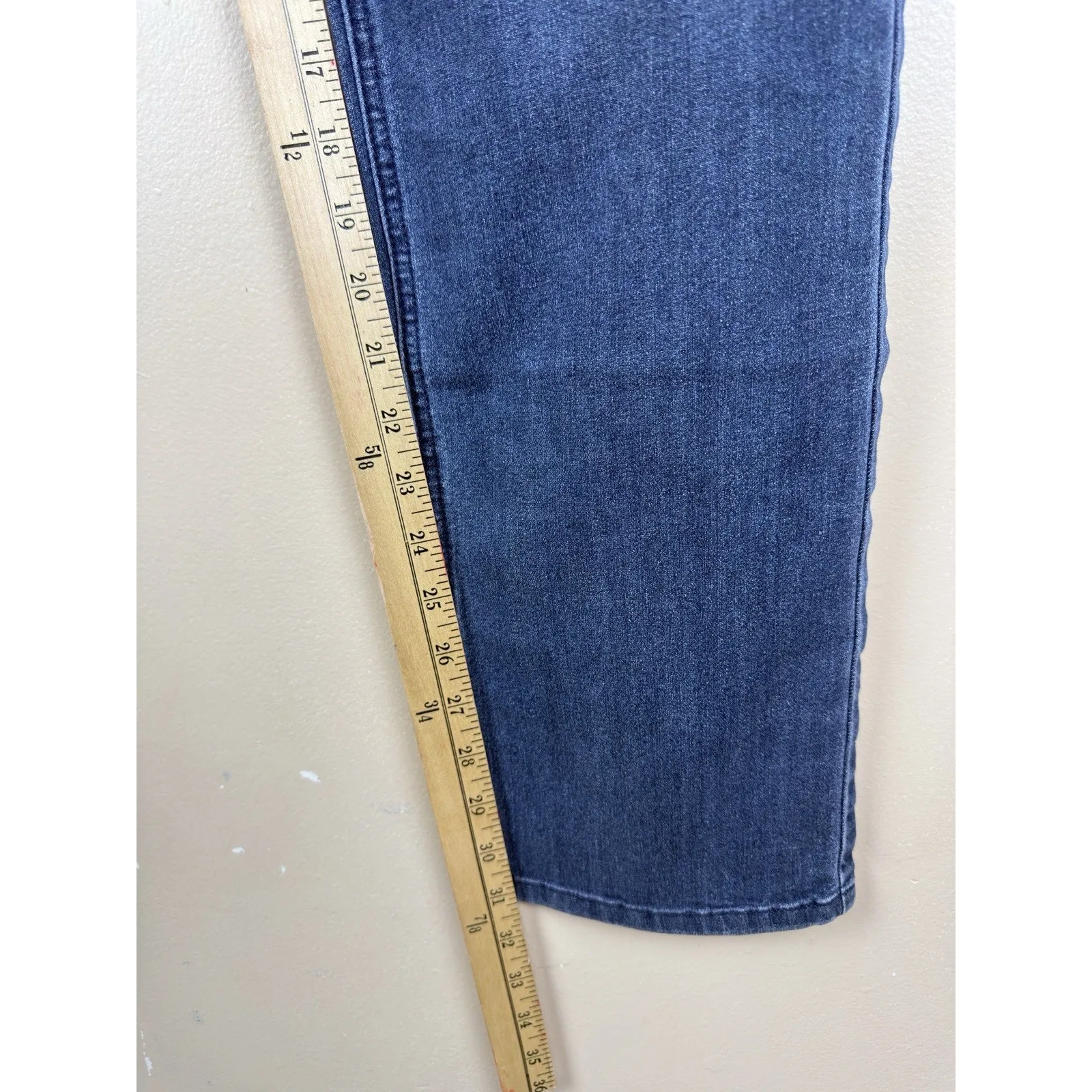 Chico’s Kerry Slim RG Jeans Women’s 0.5 Paisley Rhinestones Indigo(S/6) - Image 10