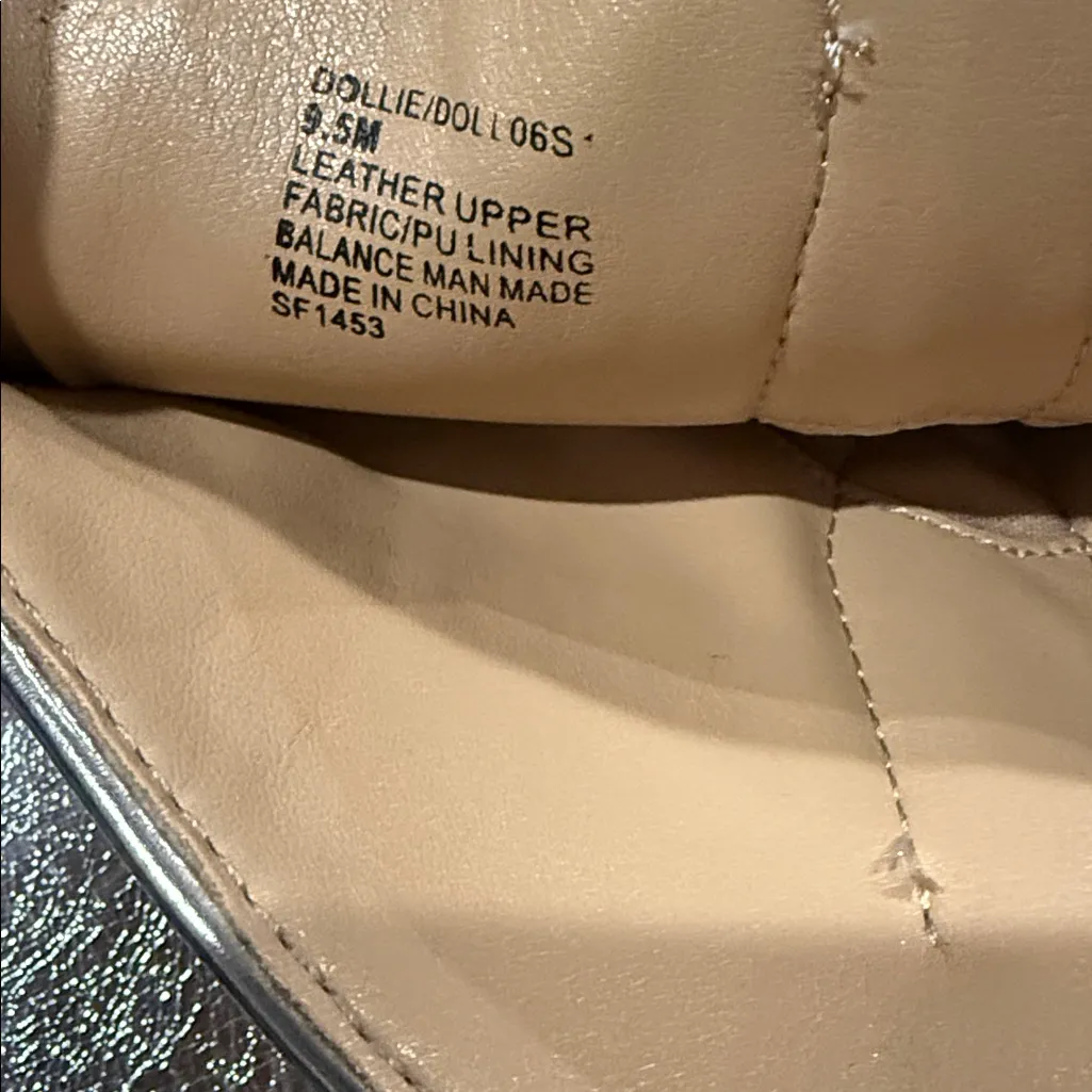 NEW $180 Steve Madden Dollie Western Cowboy Boots Silver 9.5 Leather - Image 8