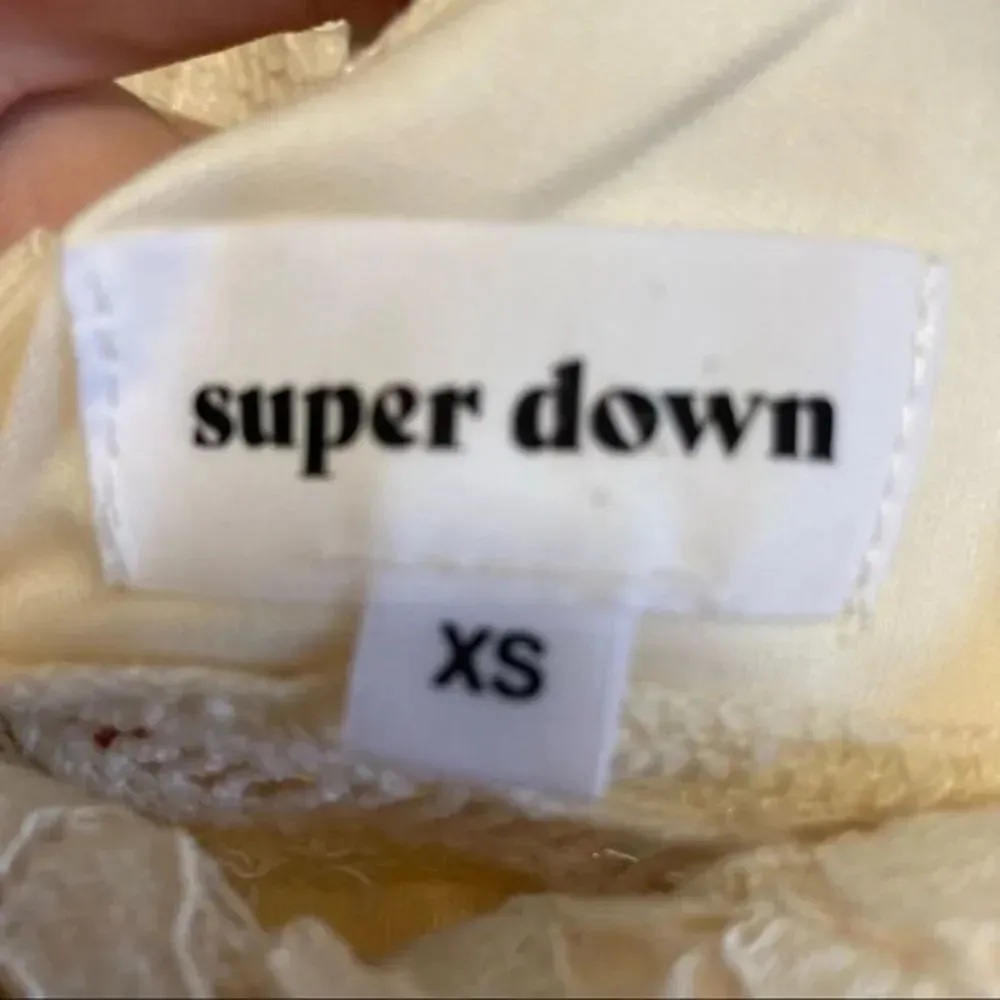 SUPERDOWN Ivory Lace Shea Mini Dress XS Revolve - Image 6