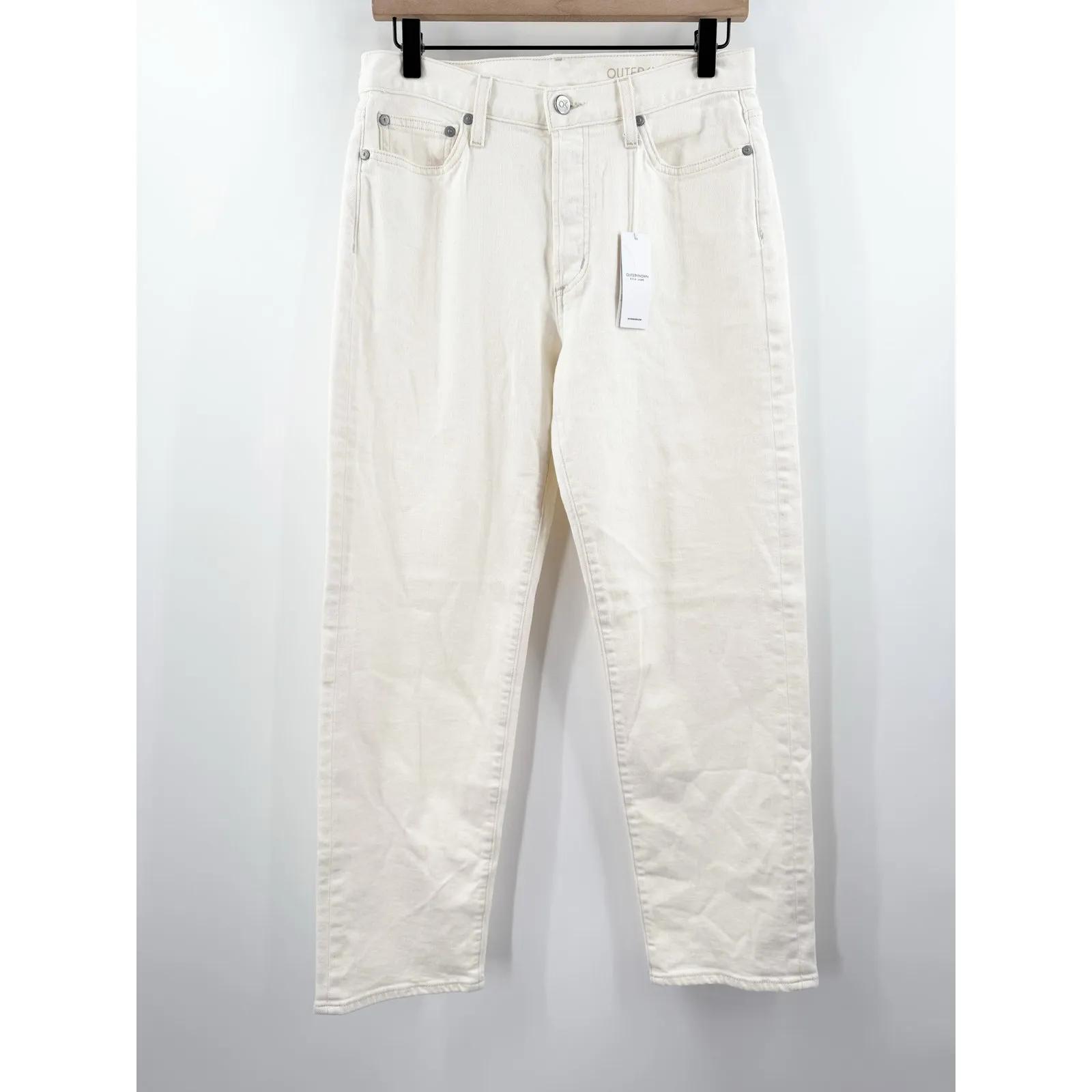 Outerknown S.E.A. Fillmore Boyfriend Jeans SZ 27 NWT Salt Organic Cotton Stretch - Image 3